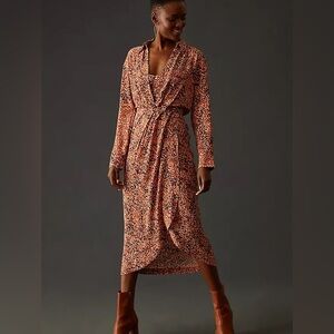 Anthropologie Twofer Wrap Midi Dress Size Small